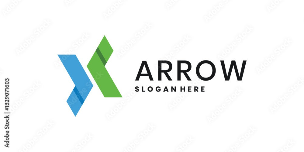 Abstract business arrow logo icon design template Abstract business arrow logo icon design template