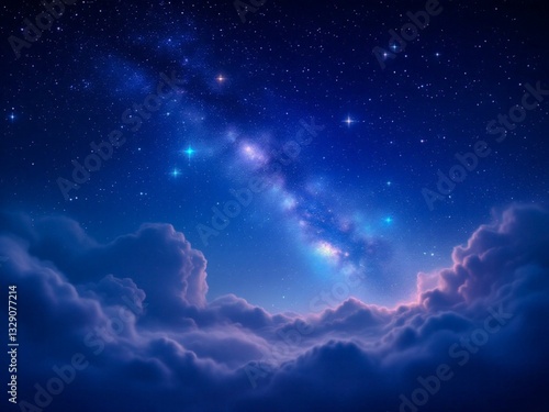 Breathtaking Night Sky with a Vibrant Milky Way and Stars