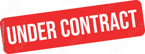 Under Contract rubber stamp. vector illustration