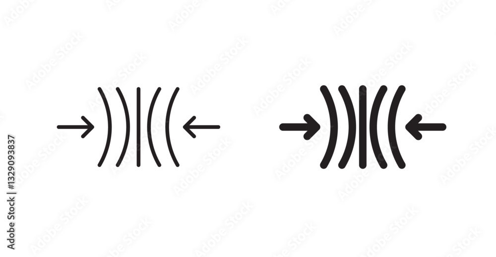 Elastic line icon vector set. Elastic line icon vector set.
