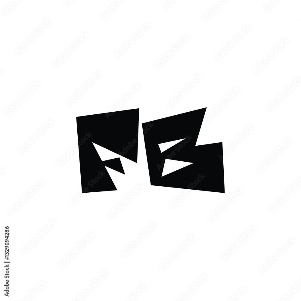 FB monogram logo design letter text name symbol monochrome logotype alphabet character simple logo FB monogram logo design letter text name symbol monochrome logotype alphabet character simple logo