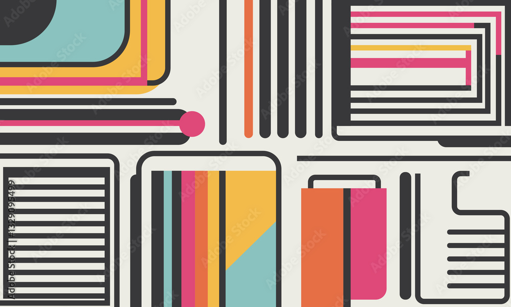 Fototapeta premium minimalist flat code modern design vector graphic illustration