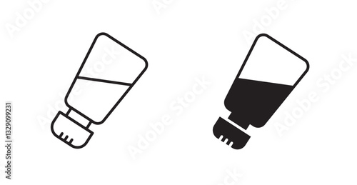 Salt shaker line icon vector set.