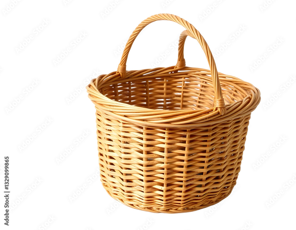 Wicker Basket Isolated Transparent Background Wicker Basket Isolated Transparent Background