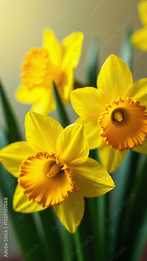 Vibrant Daffodils in Bloom: Perfect for Easter Promotions, Floral Arrangements, and Springtime Celebrations Vibrant Daffodils in Bloom: Perfect for Easter Promotions, Floral Arrangements, and Springtime Celebrations