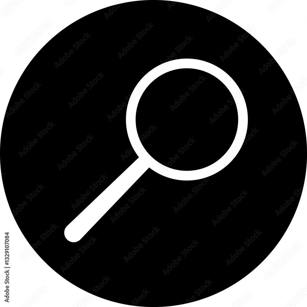 Search icon. Magnifying glass, loupe or magnifier sign Search icon. Magnifying glass, loupe or magnifier sign