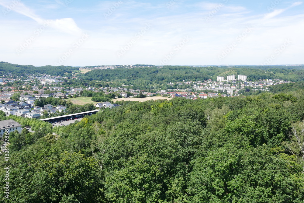 Aussicht vom Jübergturm im Sauerlandpark Hemer