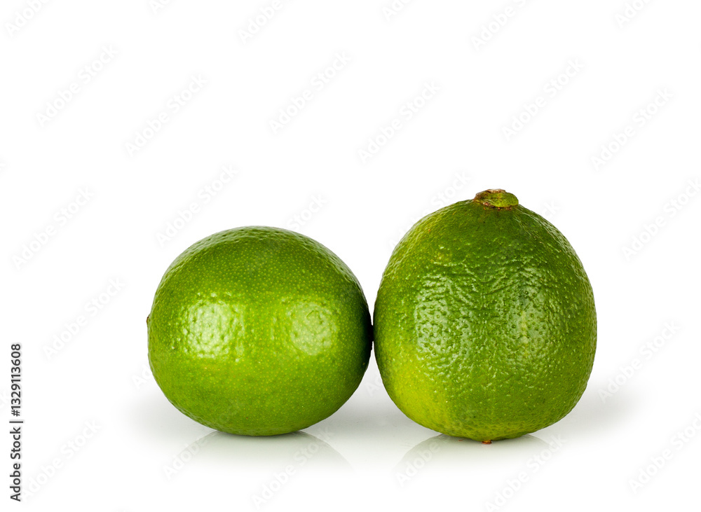 Lime isolated on a white background, contour Lime isolated on a white background, contour