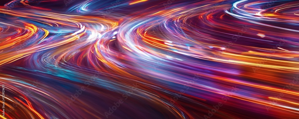 Abstract and vibrant streaks create a dynamic flowing light composition Abstract and vibrant streaks create a dynamic flowing light composition