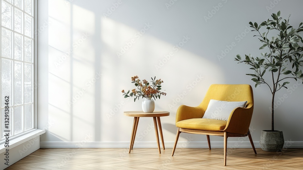 Fototapeta premium Elegant white vase brimming with delicate dried flowers rests gracefully on a richly textured wooden table against a soft, neutral backdrop, enhancing its timeless beauty