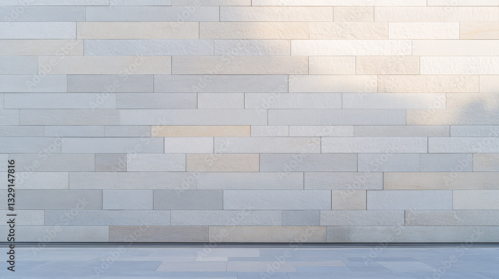 Naklejka premium Simple and elegant stone wall design creating a modern architectural aesthetic