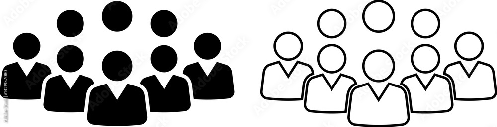 Group icon. People. Team of employees or person symbol and sign. Team of worker. User profile symbol. Simple avatar for app, ui, website, design element illustration. Group icon. People. Team of employees or person symbol and sign. Team of worker. User profile symbol. Simple avatar for app, ui, website, design element illustration.