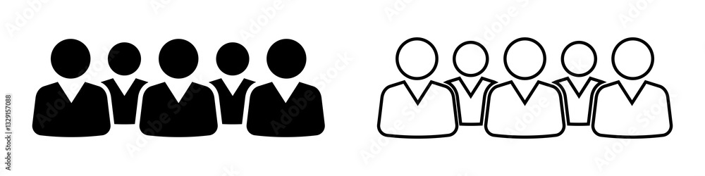Group icon. People. Team of employees or person symbol and sign. Team of worker. User profile symbol. Simple avatar for app, ui, website, design element illustration. Group icon. People. Team of employees or person symbol and sign. Team of worker. User profile symbol. Simple avatar for app, ui, website, design element illustration.