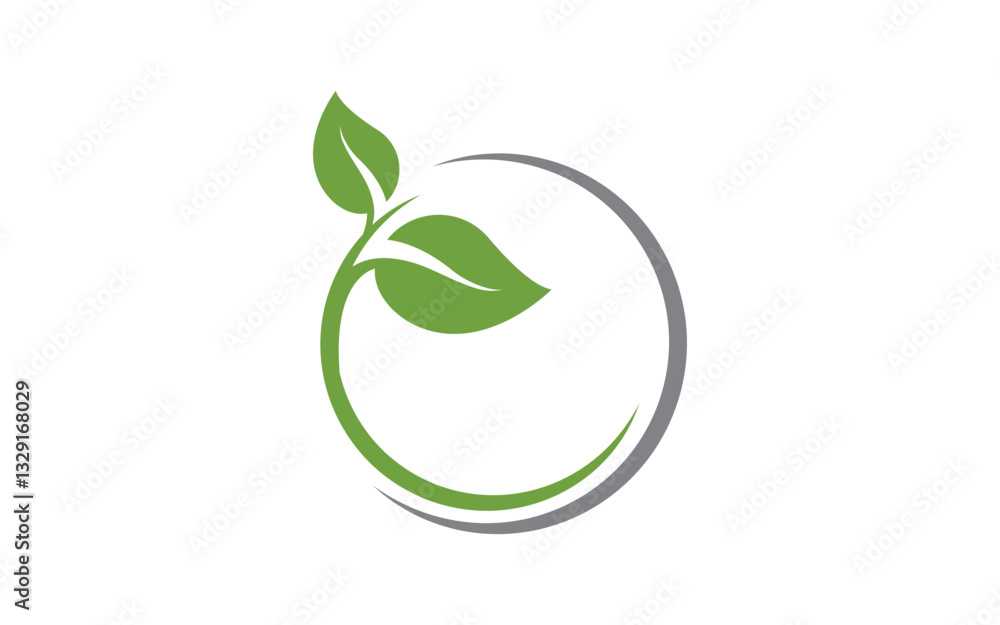 Leaf ecology vegan concept Logo illustration v.22 Leaf ecology vegan concept Logo illustration v.22