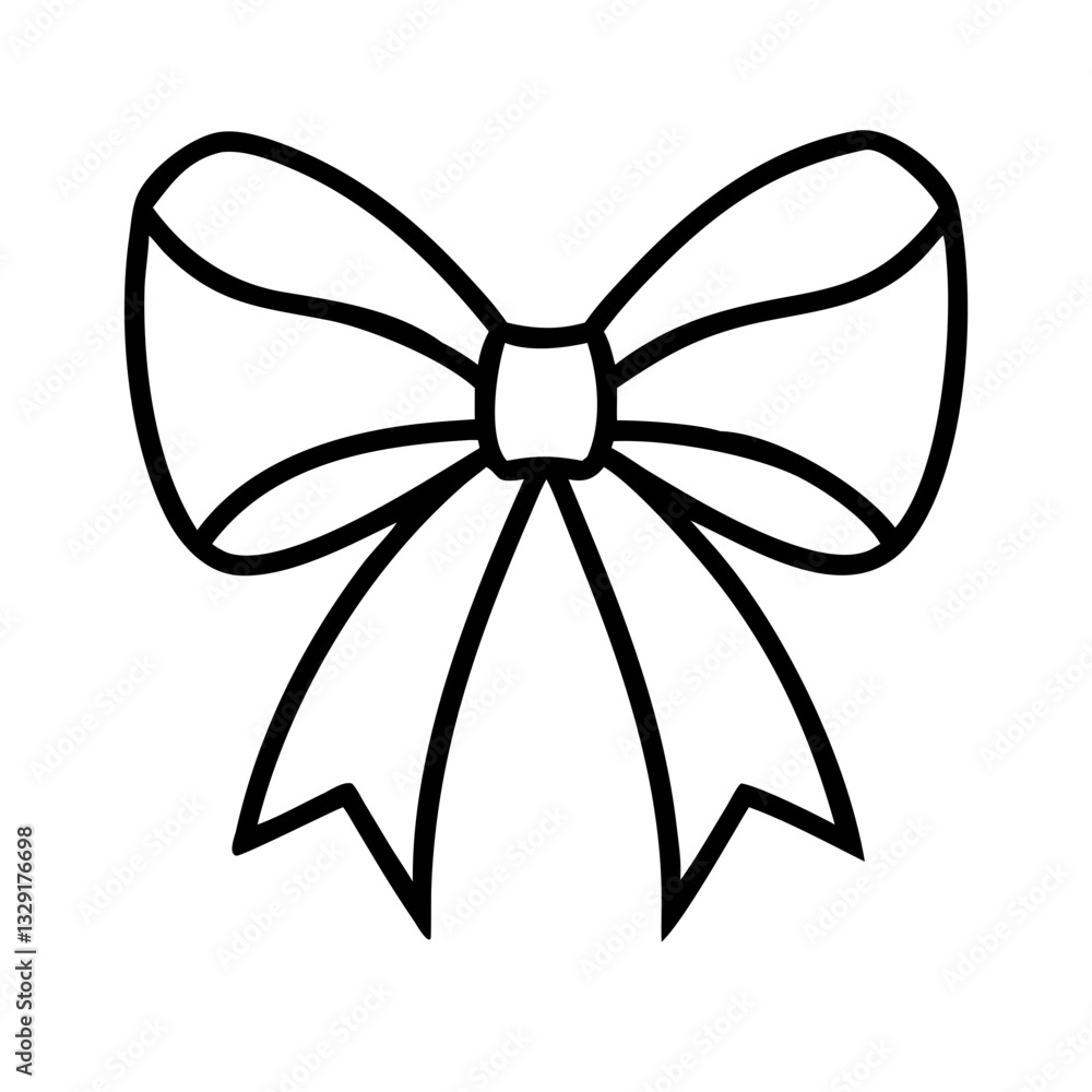 Kawaii Bow Minimal Vector Icon pictogram Kawaii Bow Minimal Vector Icon pictogram