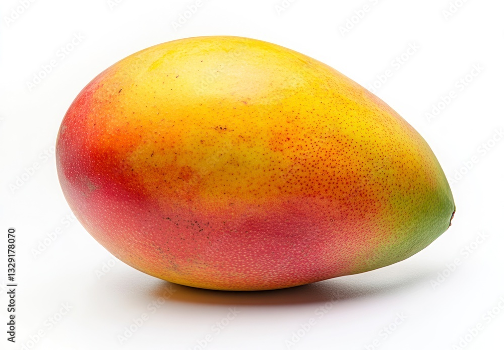 Fresh Ripe Mango on White Background for Healthy Eating Concepts Fresh Ripe Mango on White Background for Healthy Eating Concepts