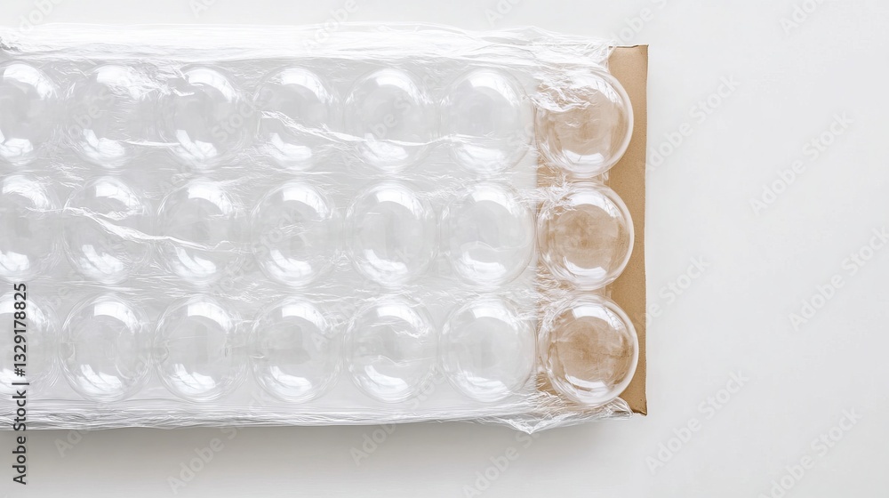 A padded envelope lined with bubble wrap, isolated against a white background A padded envelope lined with bubble wrap, isolated against a white background