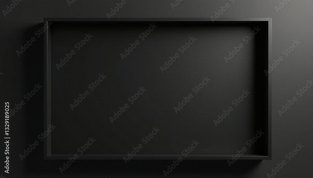 Sleek black frame, minimalist design, invisible on black backdrop , empty frame, invisible Sleek black frame, minimalist design, invisible on black backdrop , empty frame, invisible
