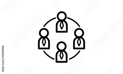 Communication icon flat Style Vector Illustration.