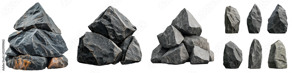 Captivating image showcasing the raw rugged beauty of massive jagged mountain rocks and boulders in a natural outdoor geological setting Captivating image showcasing the raw rugged beauty of massive jagged mountain rocks and boulders in a natural outdoor geological setting