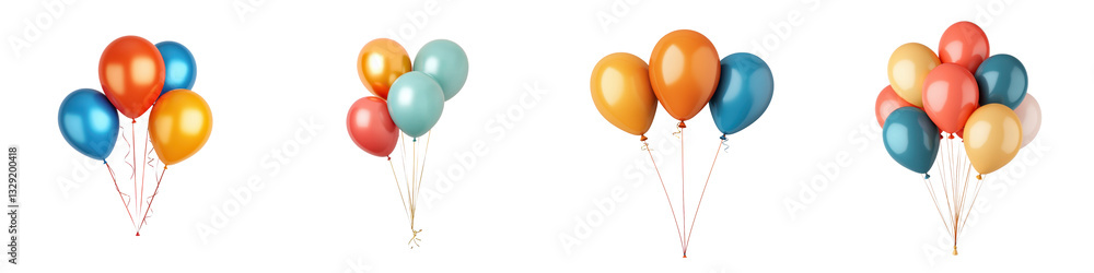 A vibrant bouquet of multicolored balloons of various shapes and sizes floating elegantly and bringing a sense of joy and festivity to a celebratory event or party A vibrant bouquet of multicolored balloons of various shapes and sizes floating elegantly and bringing a sense of joy and festivity to a celebratory event or party