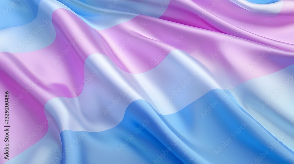 Fototapeta premium Striped nonbinary trans fans combining