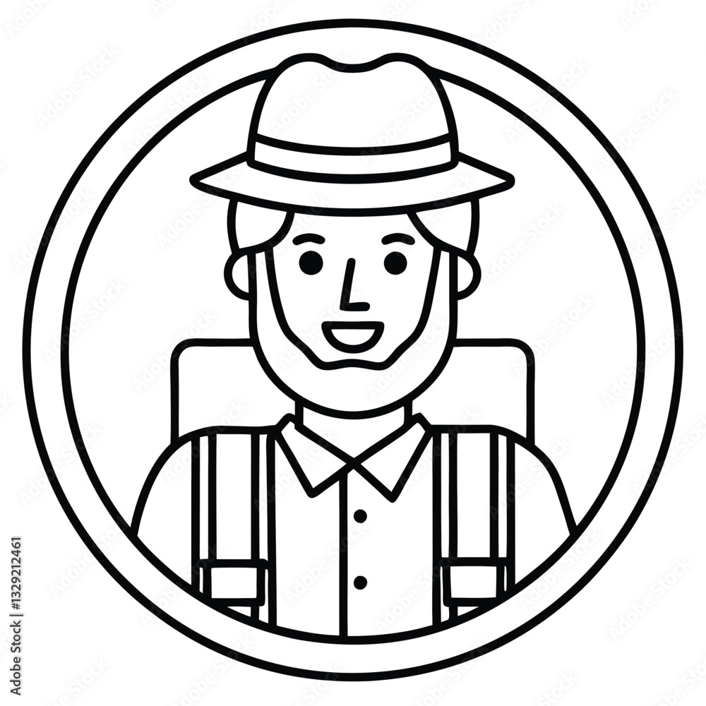 Traveler Man Icon – Minimalist Vector Illustration for Adventure and Tourism, Traveler Icon – Black and White Vector Design, Backpacker Silhouette – Adventure Travel Symbol, Minimalist Journey
Traveler Man Icon – Minimalist Vector Illustration for Adventure and Tourism, Traveler Icon – Black and White Vector Design, Backpacker Silhouette – Adventure Travel Symbol, Minimalist Journey