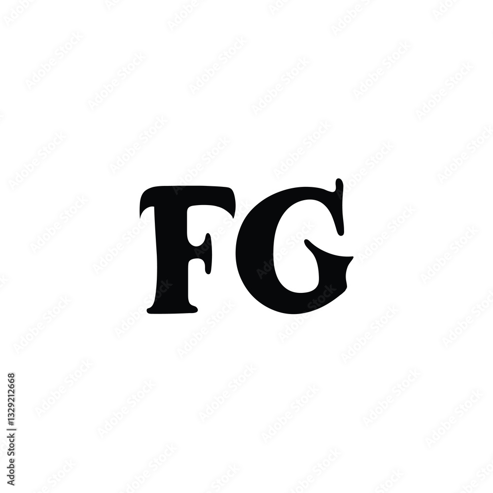 FG monogram logo design letter text name symbol monochrome logotype alphabet character simple logo FG monogram logo design letter text name symbol monochrome logotype alphabet character simple logo