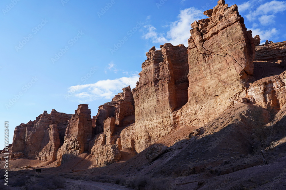 Charyn Canyon. Valley of Castles. The State National Nature Park. Charyn Canyon. Valley of Castles. The State National Nature Park.