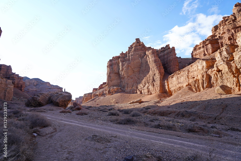 Fototapeta premium Charyn Canyon. Valley of Castles. The State National Nature Park.