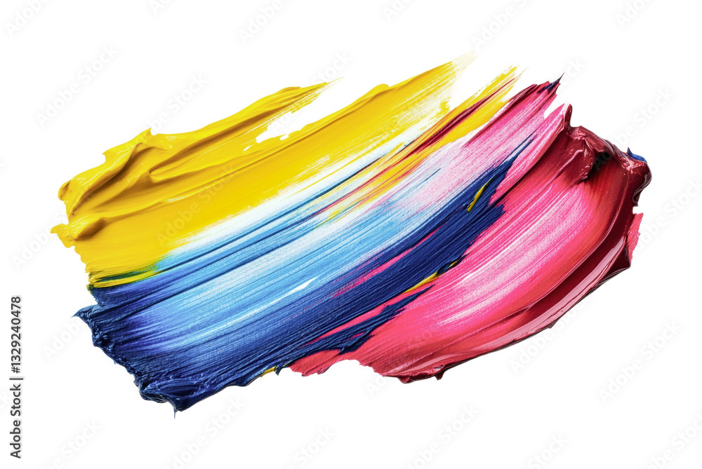 Vibrant swirl of mixed acrylic paints on black canvas, cut out Vibrant swirl of mixed acrylic paints on black canvas, cut out