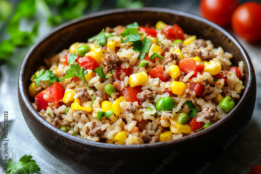 Rice-Based Gluten-Free Meal Rice-Based Gluten-Free Meal