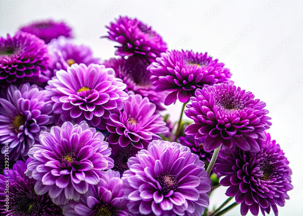Abstract purple flowers and violet foliage form a captivating negative space in this floral photography wallpaper. Abstract purple flowers and violet foliage form a captivating negative space in this floral photography wallpaper.