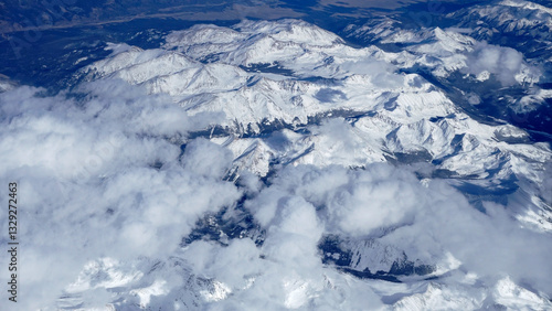 Wallpaper Mural Greenland icy mountains from the air 	 Torontodigital.ca