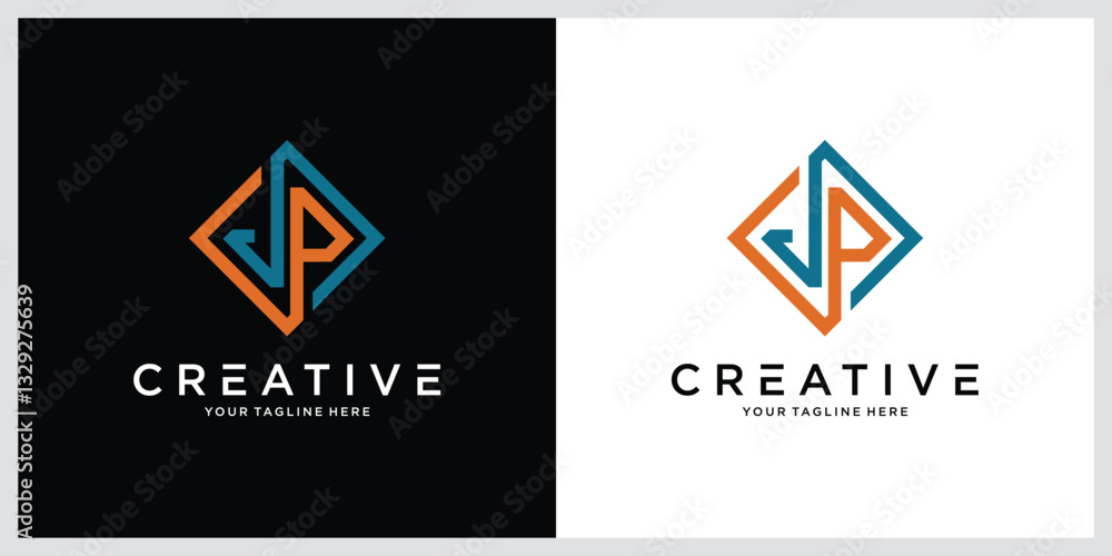 Initial JP or PJ Logo Design Vector Initial JP or PJ Logo Design Vector
