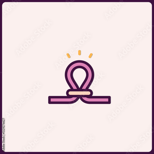 Minimalist idea conceptualization, innovation spark icon graphic element