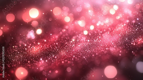 Wallpaper Mural Abstract bokeh background with shimmering pink and red lights Torontodigital.ca