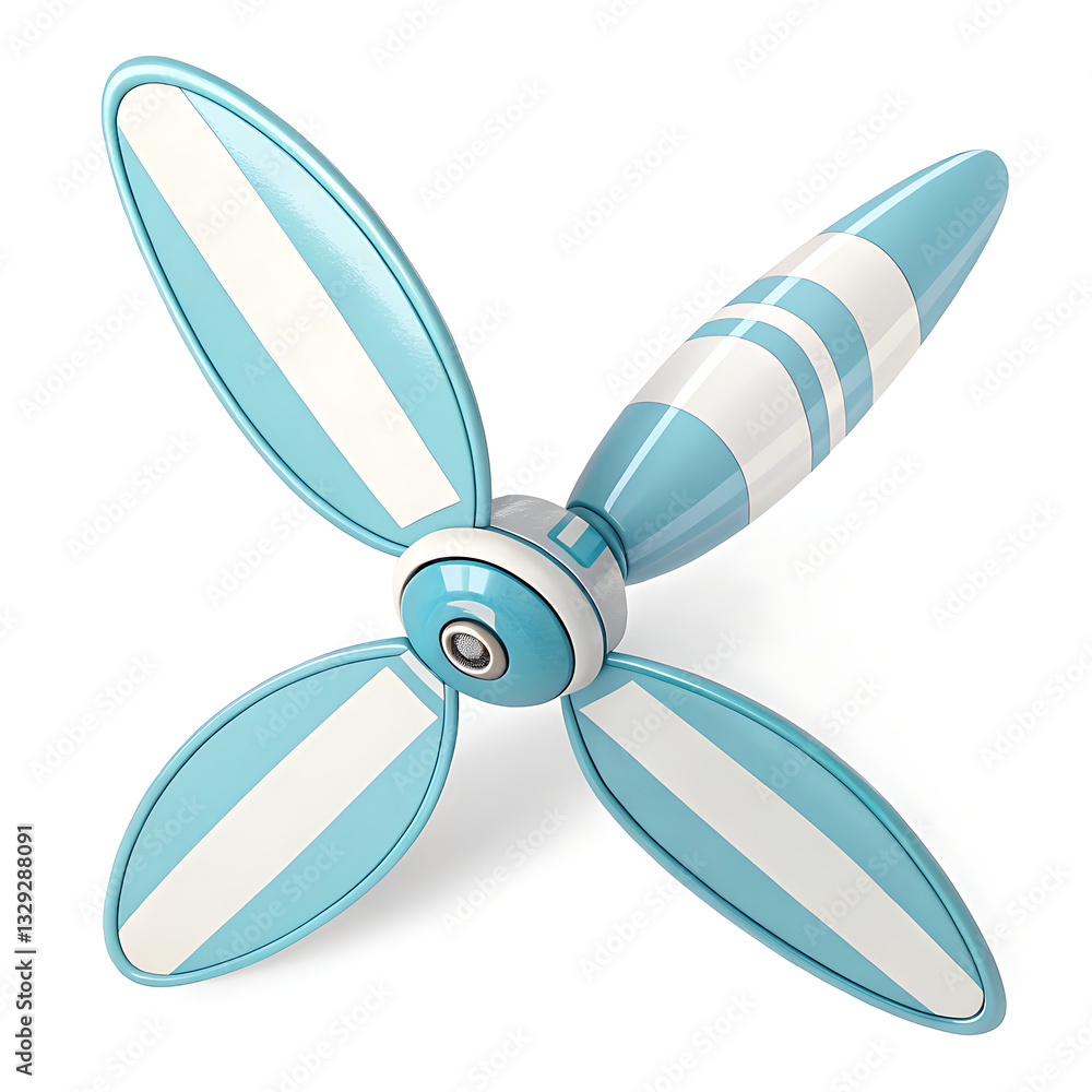 A Playful, Pastel Blue Propeller Spins Cheerfully, A Whimsical Flight Of Fancy Against A Bright Isolated on Transparent Background A Playful, Pastel Blue Propeller Spins Cheerfully, A Whimsical Flight Of Fancy Against A Bright Isolated on Transparent Background