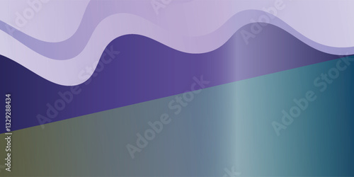 violet water with shimmers like a wave on a white background