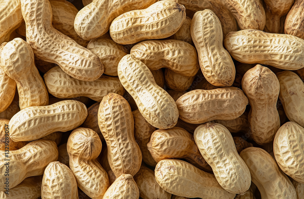 Pile of Raw Peanuts in Shell – Top View Food Photography Pile of Raw Peanuts in Shell – Top View Food Photography