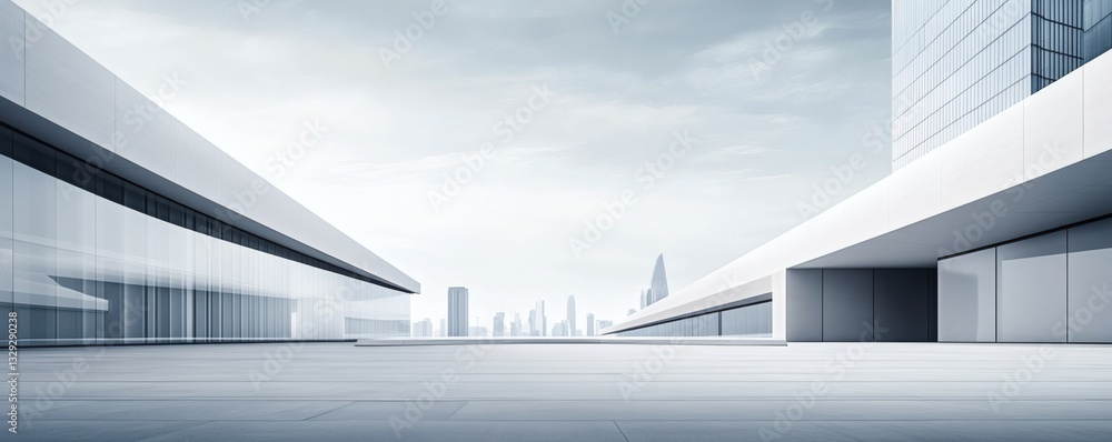 Fototapeta premium Modern architecture and urban landscape showcasing sleek building design