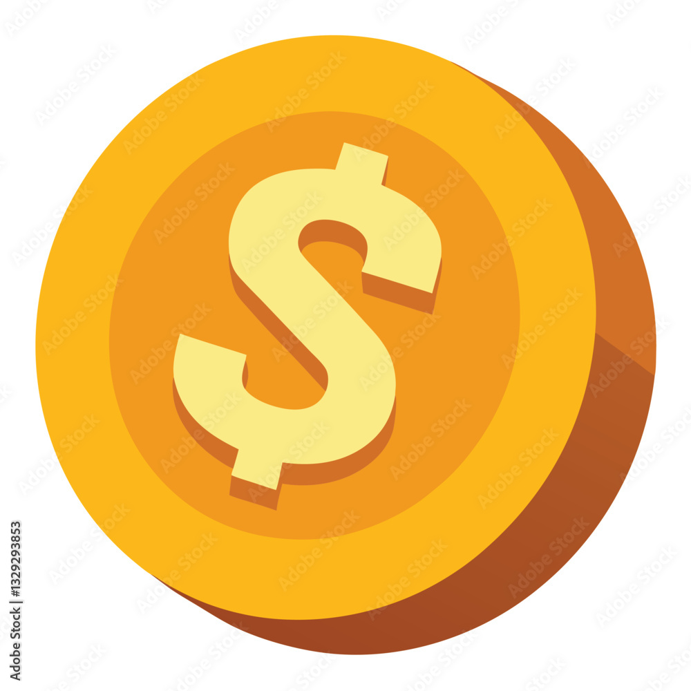 Gold coin, dollar symbol, shiny, 3D render, flat design, yellow, circular, currency icon, financial concept, Gold coin, dollar symbol, shiny, 3D render, flat design, yellow, circular, currency icon, financial concept,