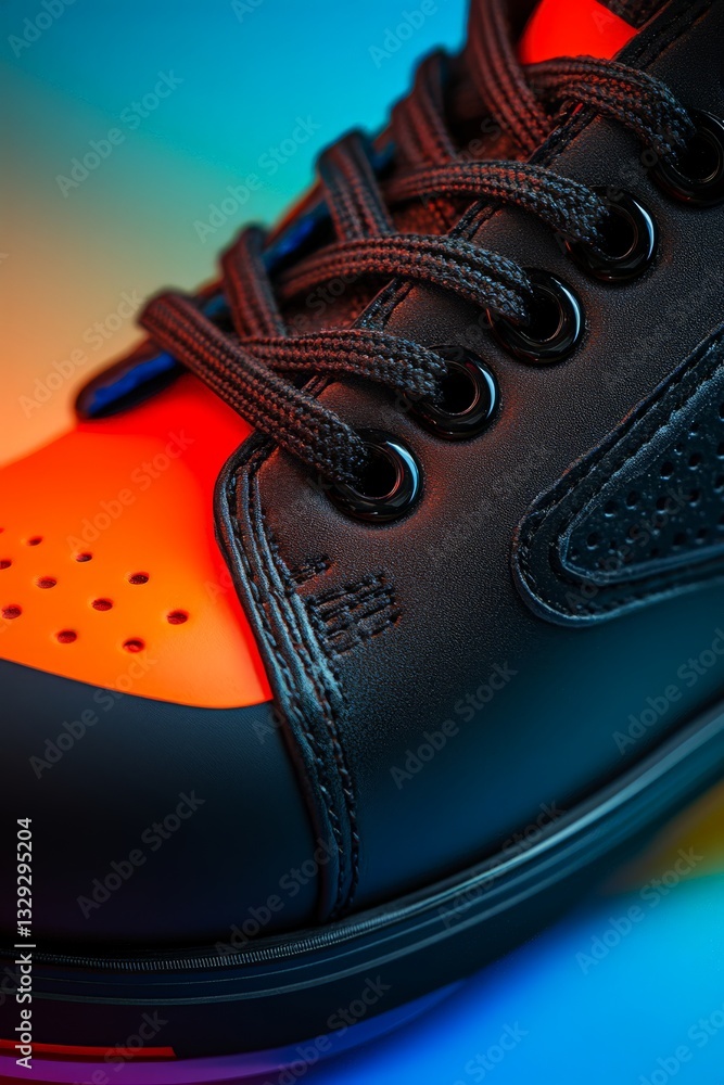 Detailed Close-Up of Curling Shoes Detailed Close-Up of Curling Shoes