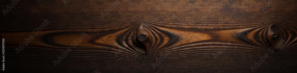 Fototapeta premium Dark brown wood grain, rich texture, high contrast , brown wood background, rustic background