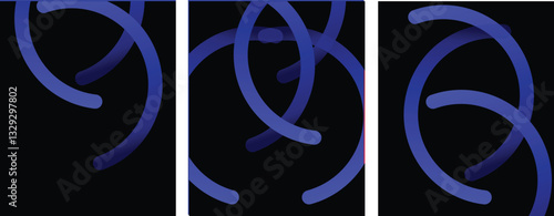 Abstract lines wave poster background vector. Minimalist color cover template with vibrant perspective line wave. Ideal design for banner, flyer, music, ads. social media, cover