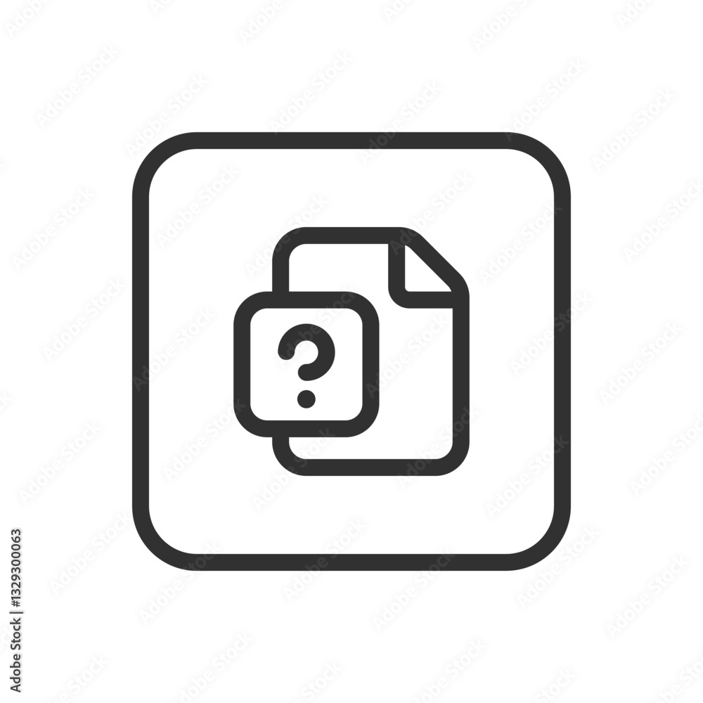 Question Document File Icon - Modern Simple Flat Vector for Web and Mobile Question Document File Icon - Modern Simple Flat Vector for Web and Mobile
