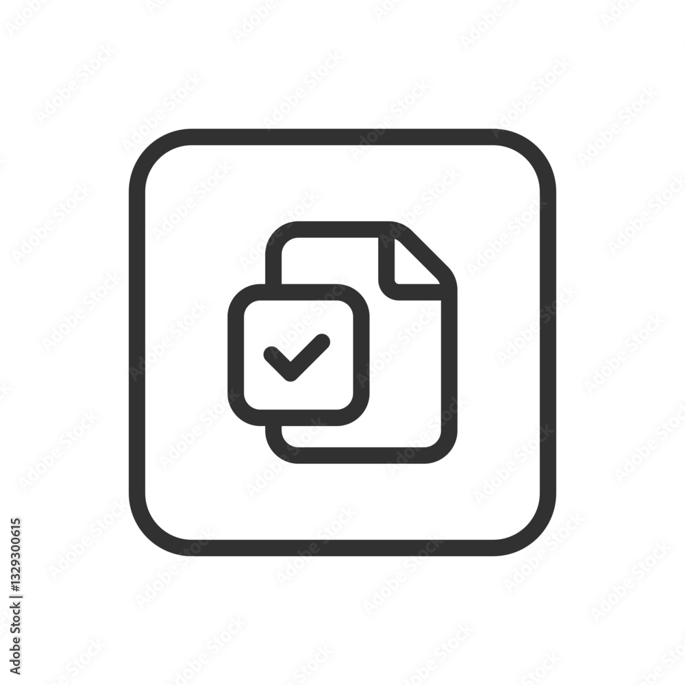 Checkmark Document File Icon - Modern Simple Flat Vector for Web and Mobile Checkmark Document File Icon - Modern Simple Flat Vector for Web and Mobile
