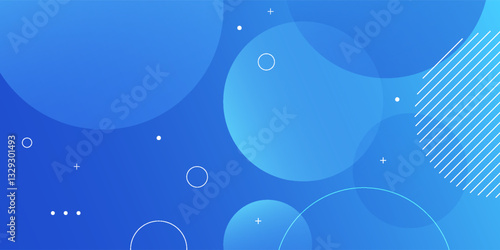 Abstract blue circle background with a smooth blue gradient. Features geometric patterns, ideal for modern designs, digital projects, banners, and creative visual presentations.