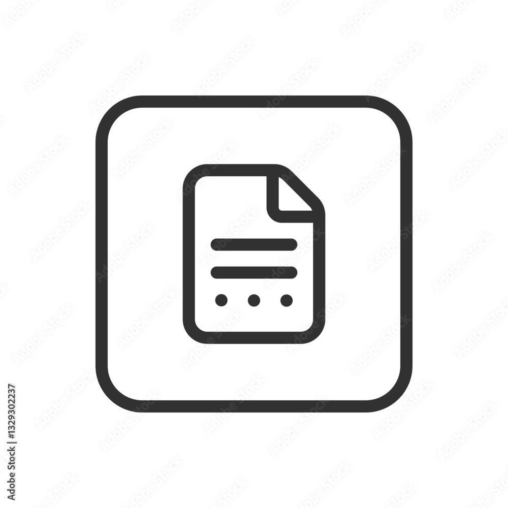 Dots Document File Icon - Modern Simple Flat Vector for Web and Mobile Dots Document File Icon - Modern Simple Flat Vector for Web and Mobile