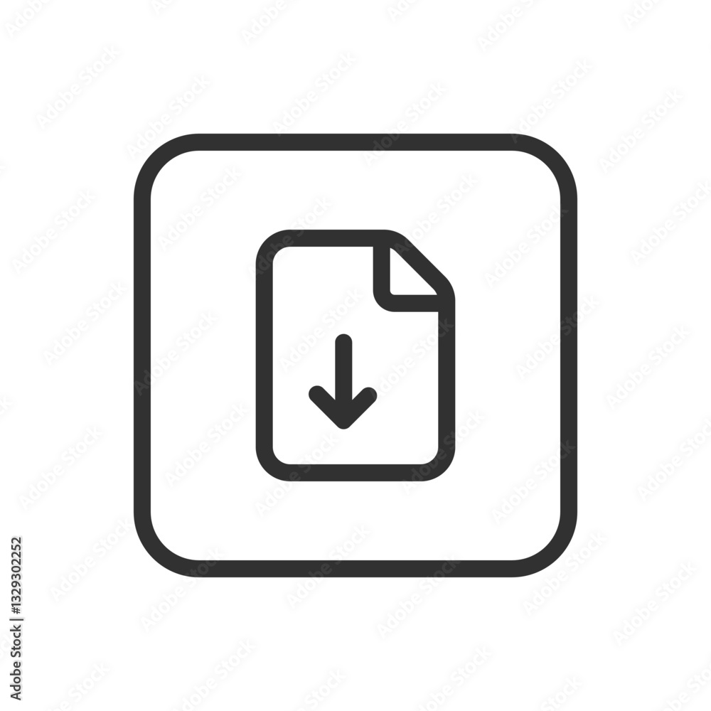 Download Document File Icon - Modern Simple Flat Vector for Web and Mobile Download Document File Icon - Modern Simple Flat Vector for Web and Mobile